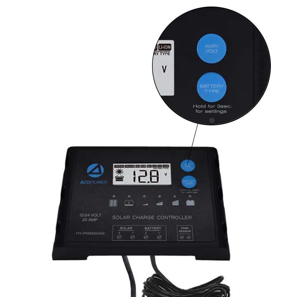 ACOPOWER LTK 120W Foldable Solar Panel Kit w/ ProteusX 20A Charge Control