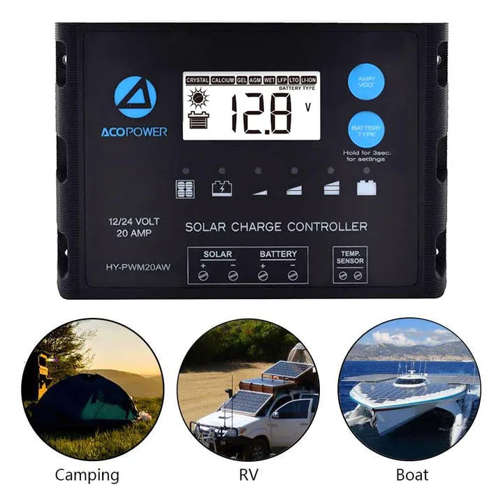 ACOPOWER LTK 120W Foldable Solar Panel Kit w/ ProteusX 20A Charge Control