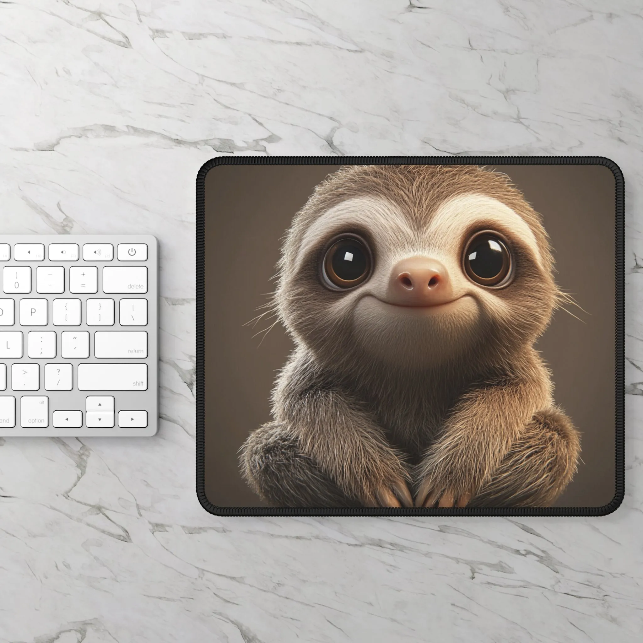 Adorable Sloth Gaming Mouse Pad - Cute Desk Accessory for Gamers