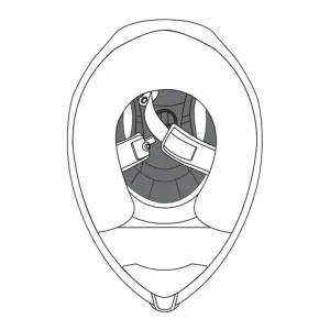 AGV REMOVABLE CROWN PAD COMPACT ST