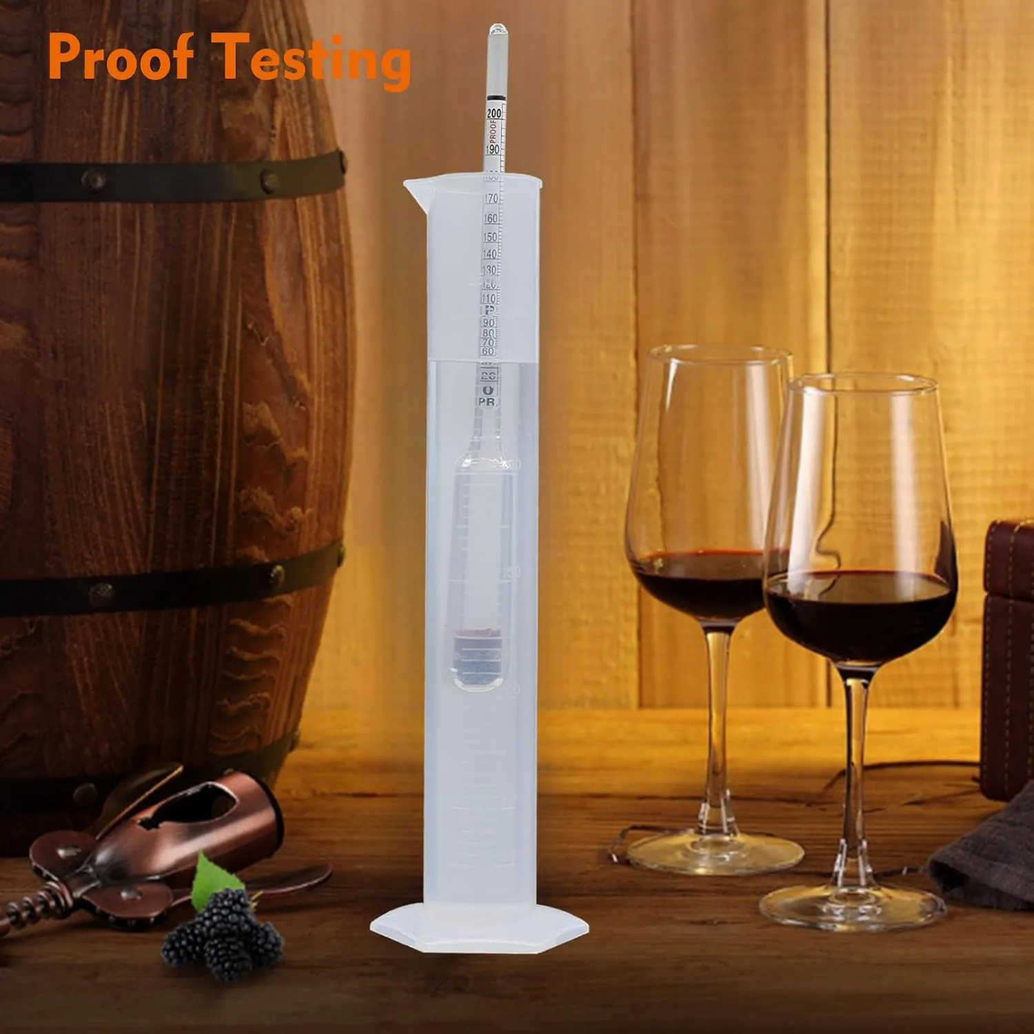 Alcohol Still 8 GAL 2 Pots Shine Still Distillery Kit for Alcohol Stainless Copper Tube Complete with Water Pump Metal Thermometer Airlock Brew Bag Proof Alcoholmeter Test Kit