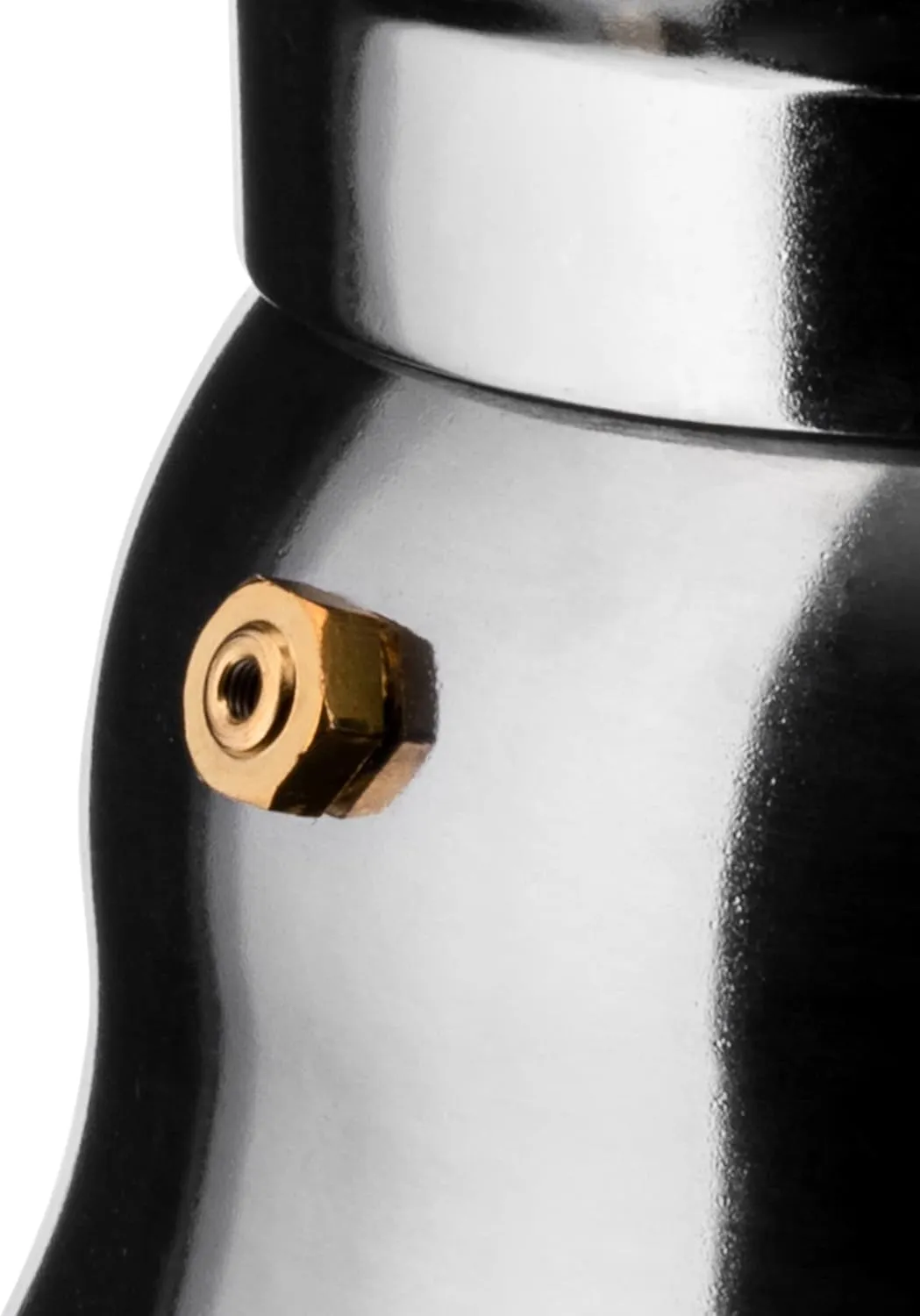 Alessi AAM33/3 - Design Espresso Coffee Maker, Aluminum and Thermoplastic Resin, 3 Cups, Black Handle