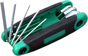 Allen Key Set L Wrench Kit Foldable For Allen Screw 8-IN-1 Portable Star Wrench Kit Hand Tools 1.5-8mm For Bicycle Repair(8 in 1 Allen Wrench)
