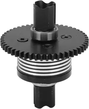Aluminum Alloy 50T Center Differential Gear Set, Replacement Part for ZD Racing 1/7 DBX 07 EX 07 RC Car, Enhances Performance and Durability, Black