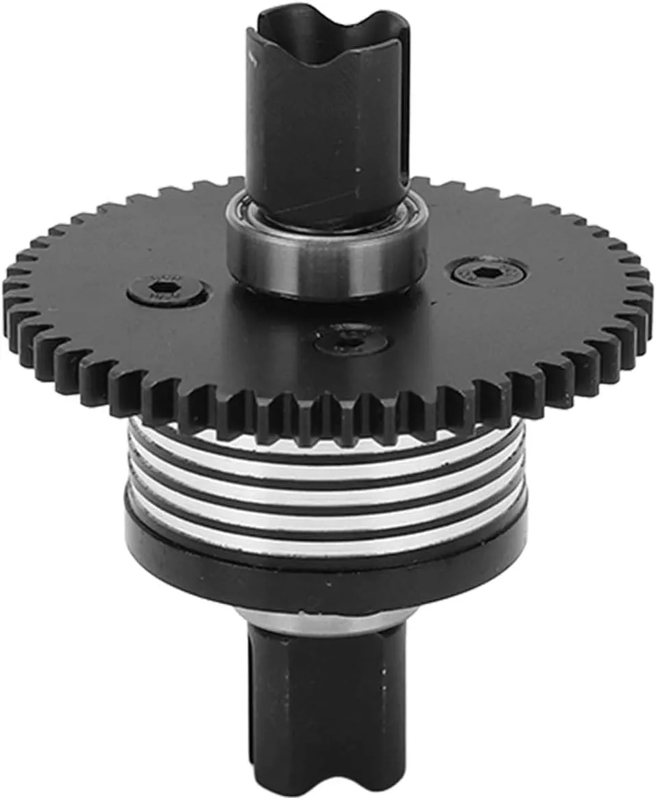 Aluminum Alloy 50T Center Differential Gear Set, Replacement Part for ZD Racing 1/7 DBX 07 EX 07 RC Car, Enhances Performance and Durability, Black