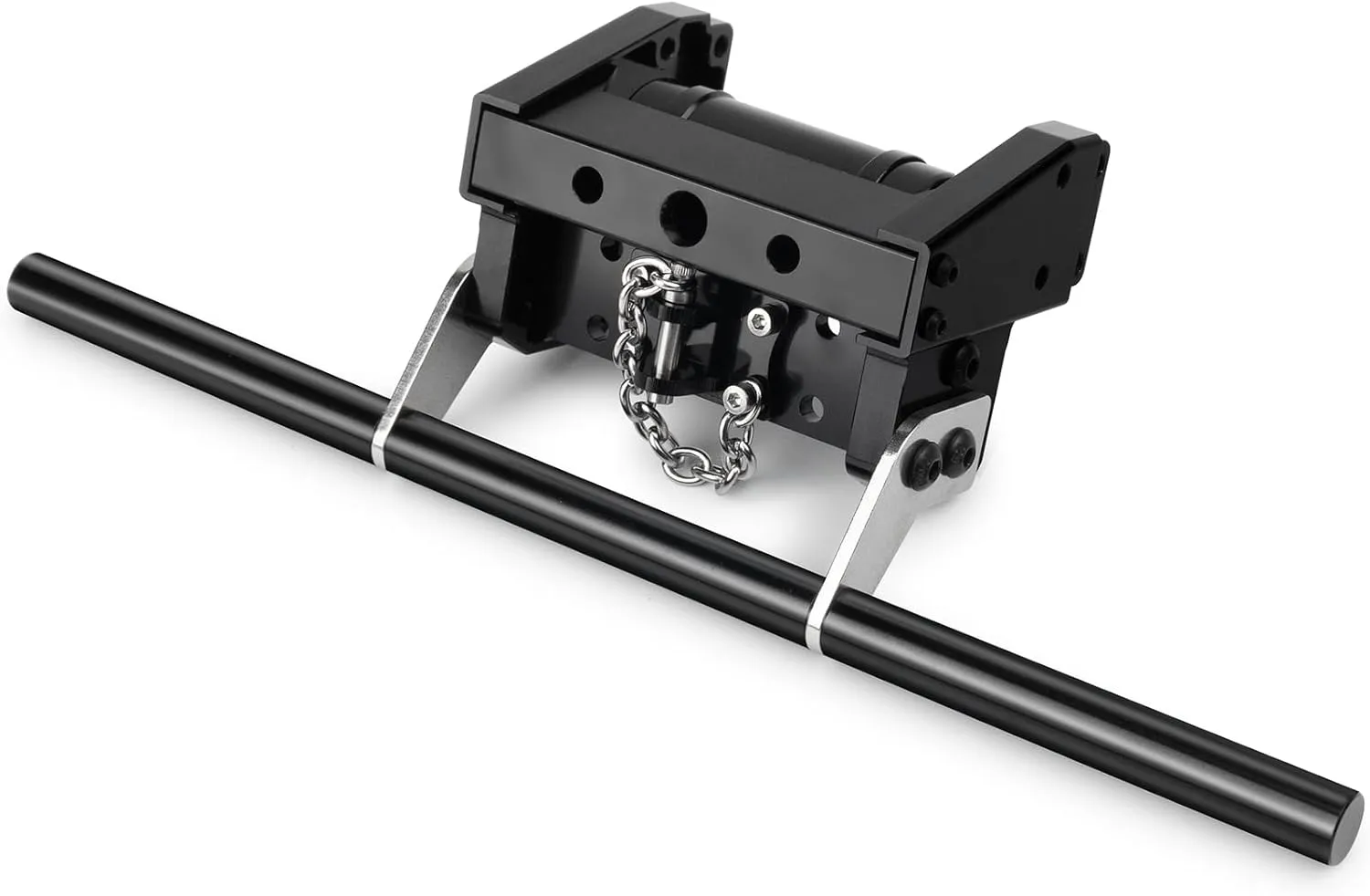 Aluminum Alloy Rear Tail Bumper Guard Gas Tank Tail Beam Guard Mount Rear Bumper Anti-Crash Beam Guards Compatible with 1/14 Tamiya Trailer Tractor Truck Upgrades