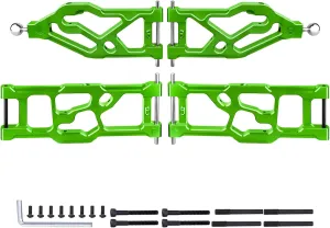 Aluminum Suspension Arms Set Front Lower & Rear Lower for Arrma Kraton 8S Upgrades, fit Outcast 8S BLX, Replaces ARA330589 ARA330590 (Green)