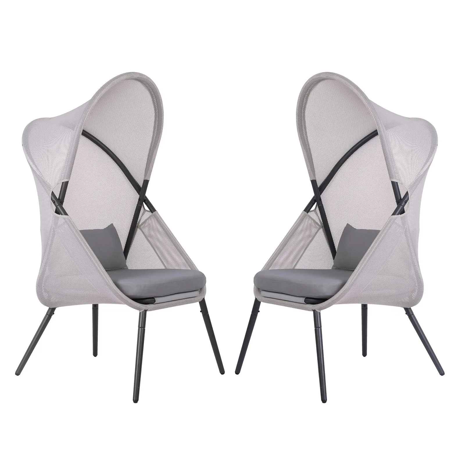 Alverta Light Gray Foldable Chair