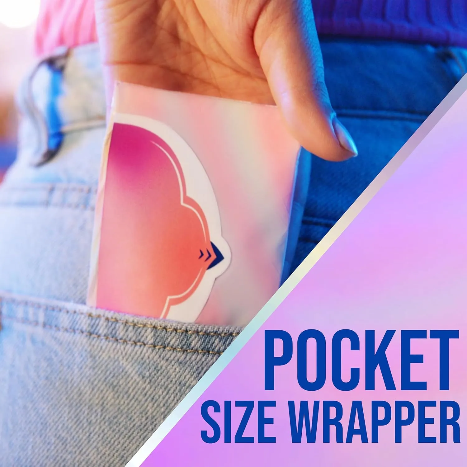 Always Pocket Feminine Pads for Women with FlexFoam, Size 2, Heavy Flow, with Wings, Unscented, 60 Count