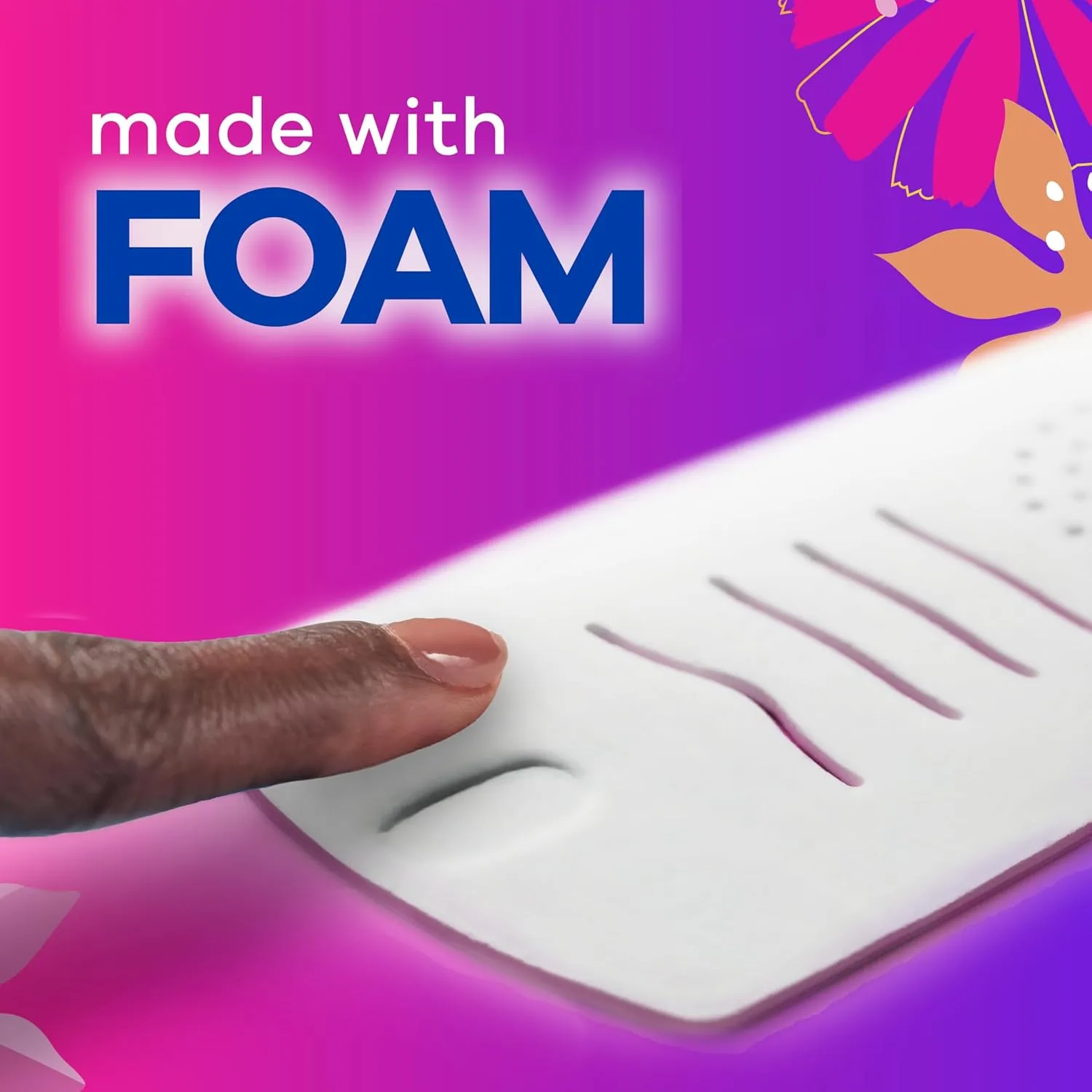 Always Radiant Feminine Pads for Women, Flexfoam Pads with Wings, Size 1, Regular Absorbency, Lightly Scented, 90 Count (Packaging May Vary)