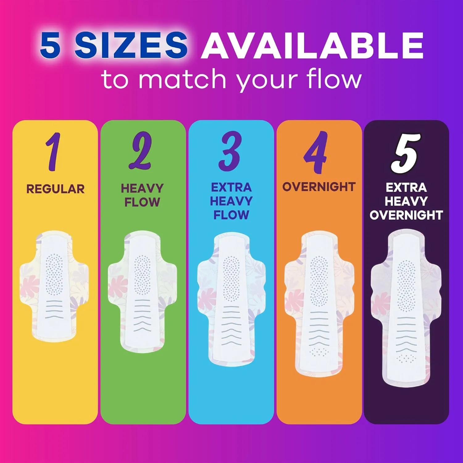 Always Radiant Feminine Pads for Women, Flexfoam Pads with Wings, Size 2, Heavy Absorbency, Lightly Scented, 26 Count x 3 Packs (78 Count total) (Packaging May Vary)