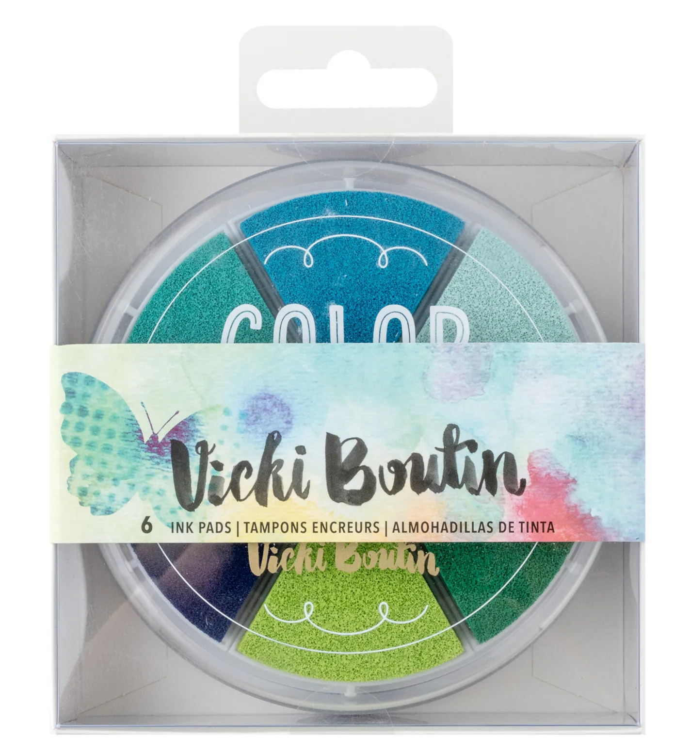 American Crafts Vicki Boutin Mixed Media Ink Pads Cool (6pcs)