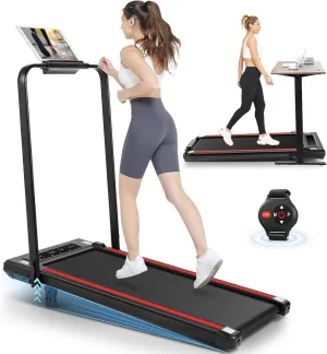 ANCHEER Treadmills, 3 in 1 Folding Treadmill with Incline, Walking Pad Treadmill Under Desk for Home Office, Portable Treadmill with Remote Control, Quiet and Powerful, Installation-Free