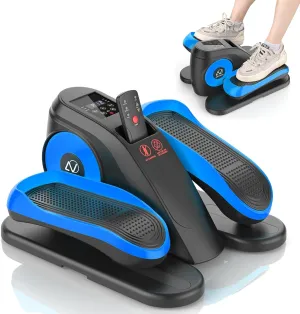 ANCHEER Under Desk Elliptical Machine, Electric Ellipse Leg Exerciser for Seniors with Remote Control, Quiet & Compact Pedal Exerciser, Manual & Auto Mode for Home and Office Use
