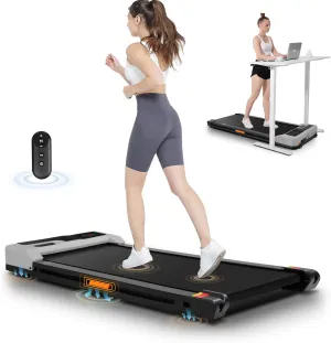 ANCHEER Under Desk Treadmill, 2.5HP Walking Pad Treadmill with Remote Control, Portable Compact Walking Treadmill for Home/Office/Gym, Installation-Free