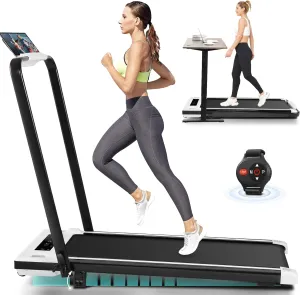 ANCHEER Under Desk Treadmill with Incline, 3 in 1 Walking Pad with Remote Control, 2.5HP Folding Treadmill for Home, 300lbs Weight Capacity Quiet Jogging Running Electric Machine