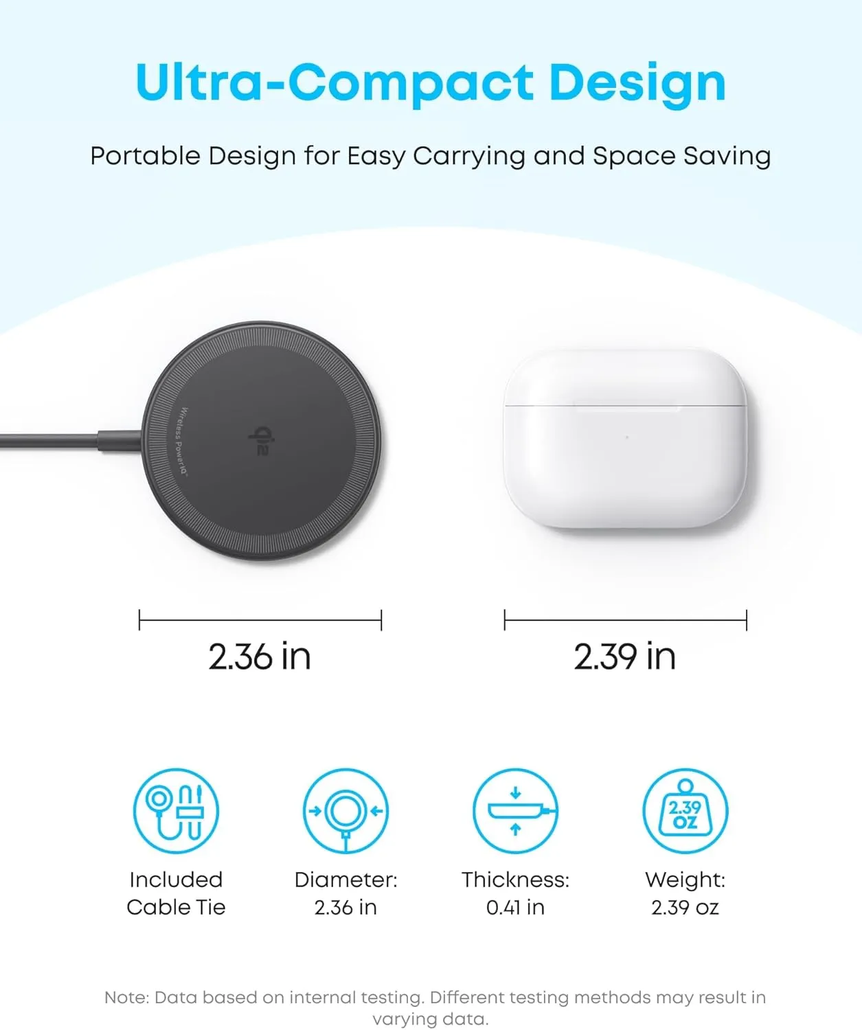 Anker Zolo Magnetic Wireless Charger, 2-Pack Qi2 Certified 15W MagSafe-Compatible Wireless Charging Pad, for iPhone 16/15/14/13 Series, AirPods, and More (Adapter Not Included) (Black, 2 Pack)