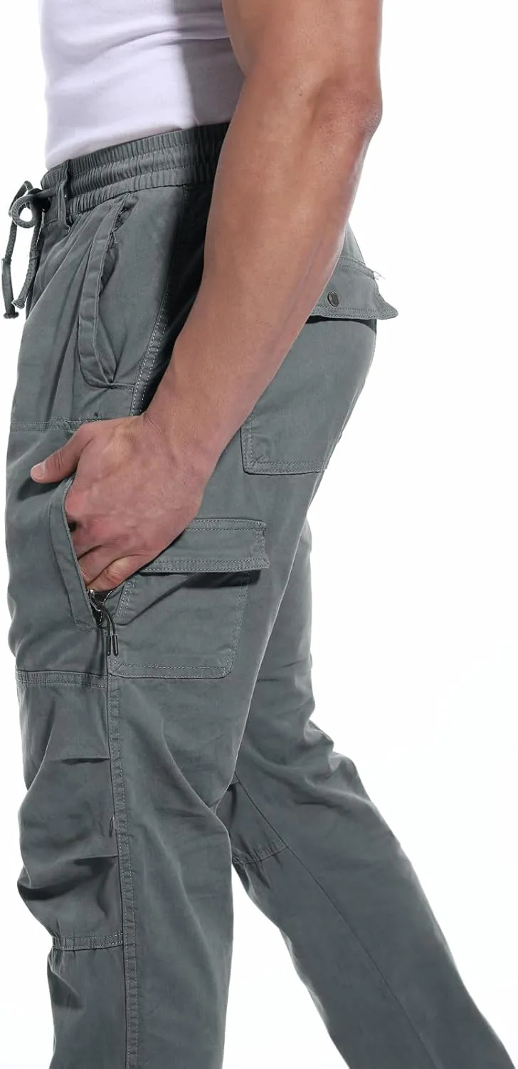 ANOTWENER Men's Stretch Cargo Pants, Tactical Water Resistant Ripstop Lightweight Work Hiking Pants