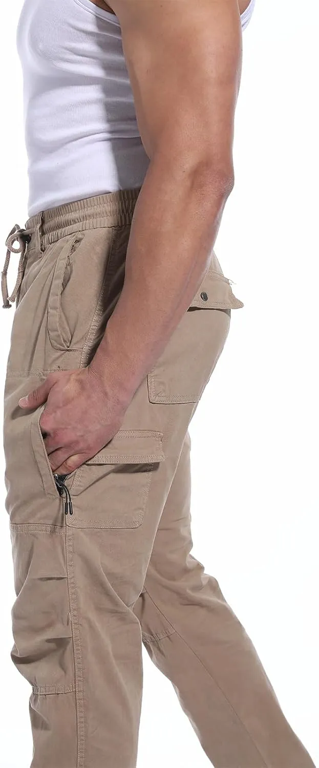 ANOTWENER Men's Stretch Cargo Pants, Tactical Water Resistant Ripstop Lightweight Work Hiking Pants