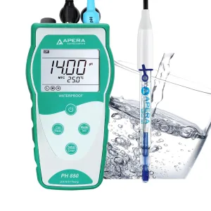 Apera Instruments Value Series PH850-PW Portable pH Meter Kit for Pure Water
