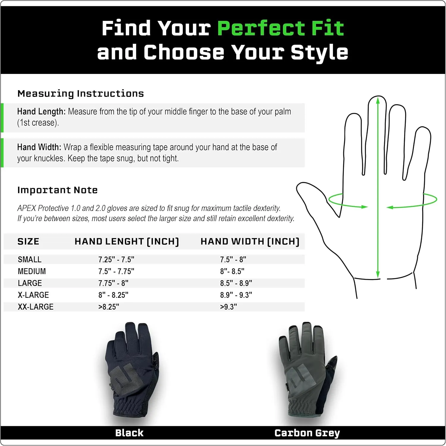 APEX 2.0 Cold Weather Gloves Touchscreen Fingers, Thermal Insulated for Winter Work Tactical Shooting Hunting Sports