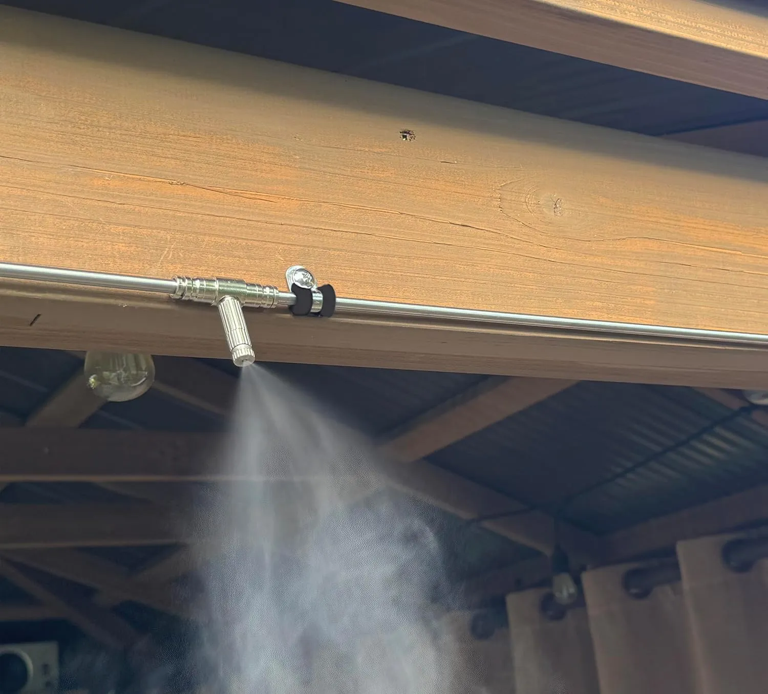 App Controlled High Pressure Misting Mister System Kit 1000 PSI Stainless Steel Tubing DIY Patio Greenhouse (60' w/ 30-006" Nozzles for Most Hot Climates, Stainless Steel Tubing)