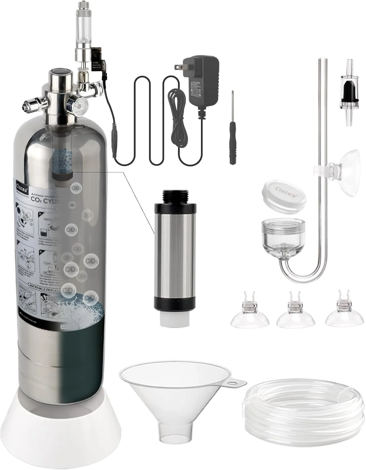 Aquarium CO2 Generator Kit Double Pressurization Enhanced Version Max for 400g 400g Raw Materials, G700S