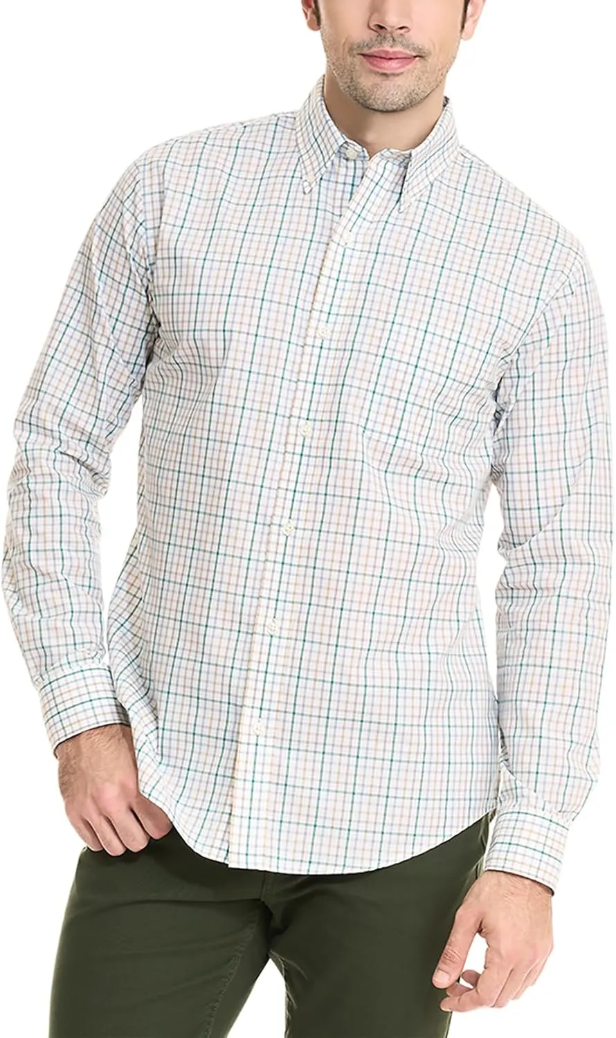 Arrow Men's Hamilton Poplin Multi Tartan Long Sleeve