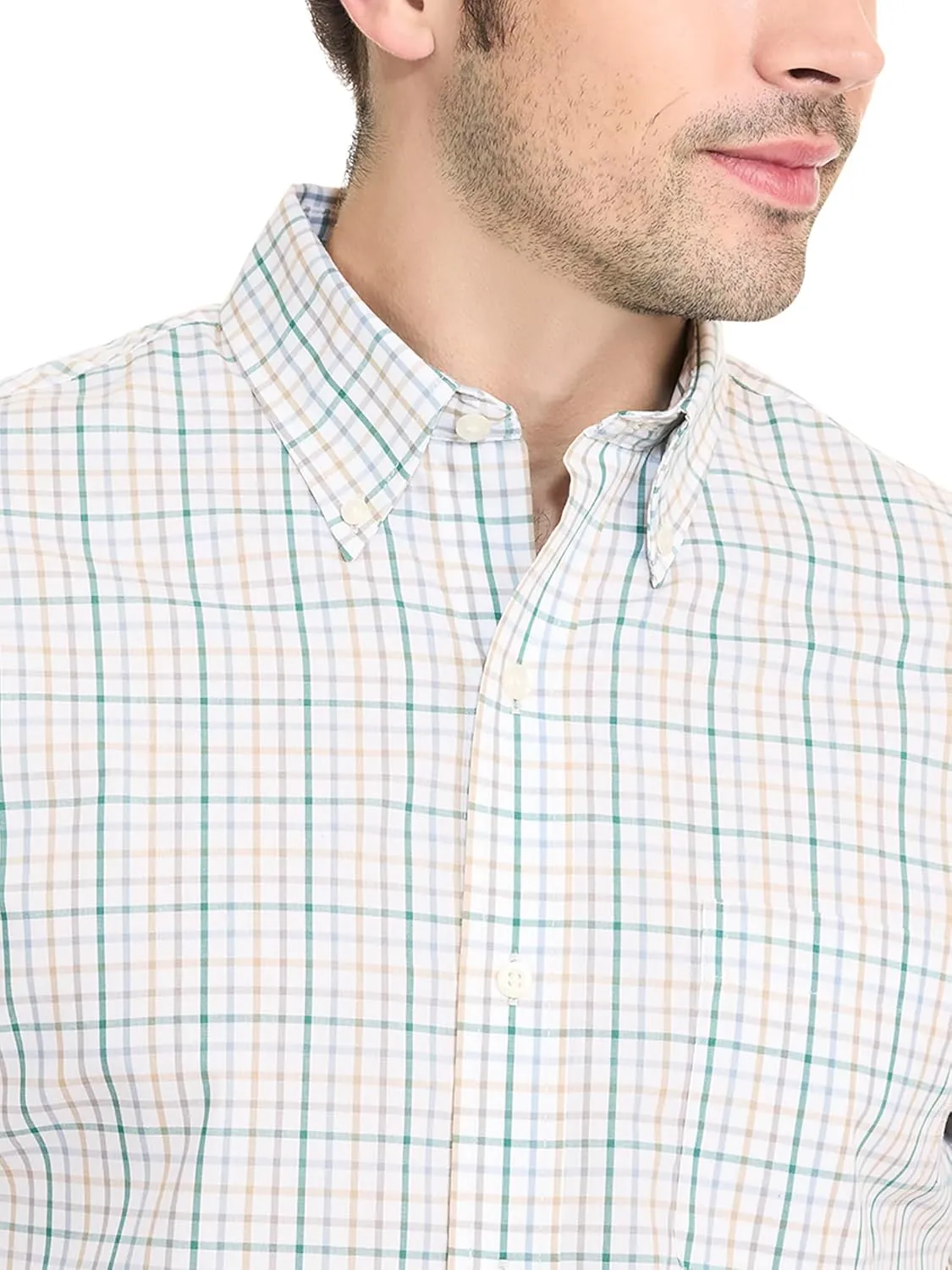 Arrow Men's Hamilton Poplin Multi Tartan Long Sleeve