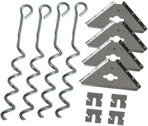 Arrow Shed AK600 Earth Anchor Kit, Steel-stainless