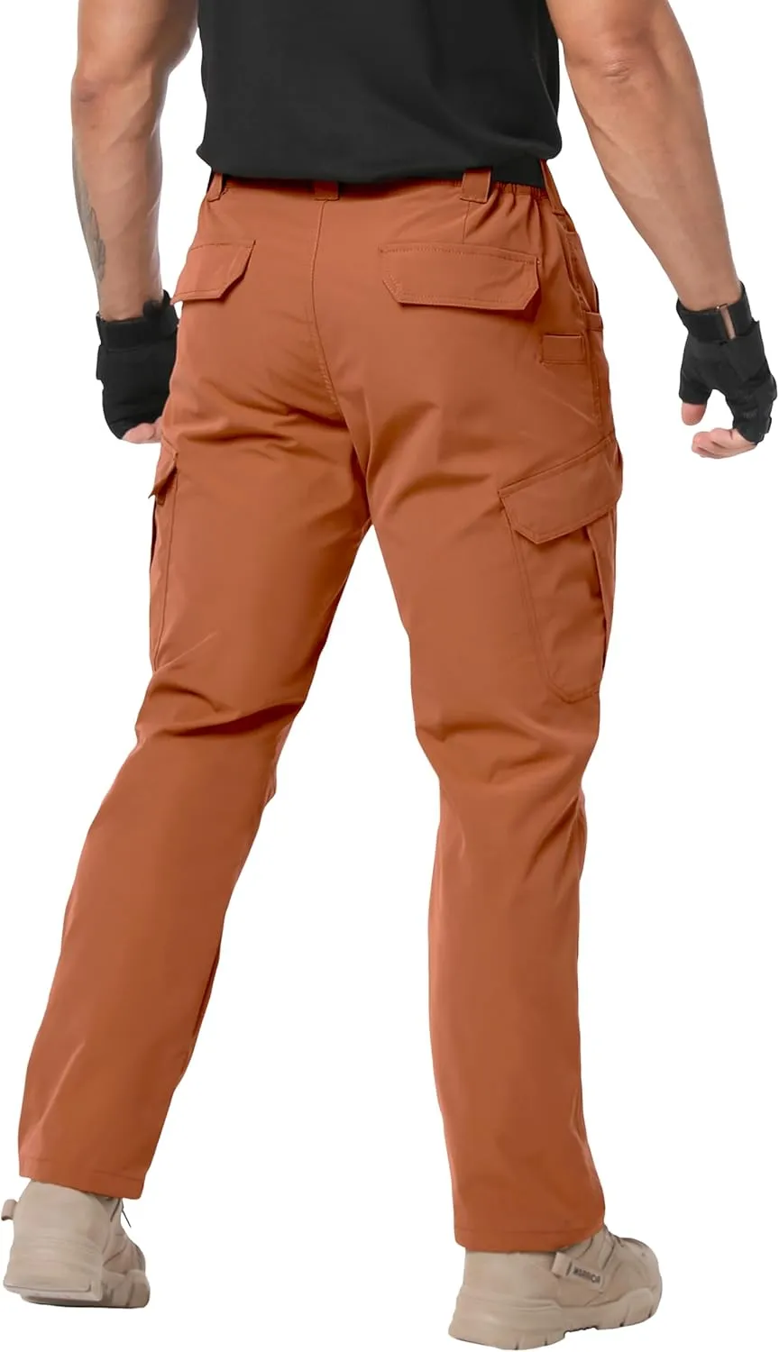 Arunlluta Men’s Tactical Pants, Ripstop Water Resistant Cargo Work Pants for Men, Stretch Hiking Pants Lightweight