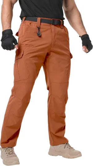Arunlluta Men’s Tactical Pants, Ripstop Water Resistant Cargo Work Pants for Men, Stretch Hiking Pants Lightweight