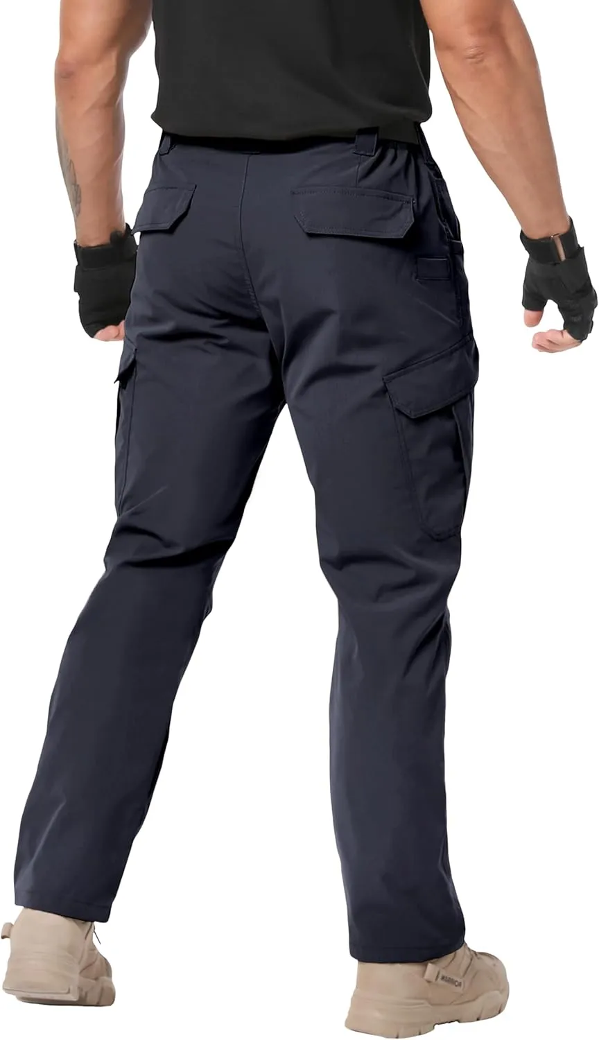 Arunlluta Men’s Tactical Pants, Ripstop Water Resistant Cargo Work Pants for Men, Stretch Hiking Pants Lightweight