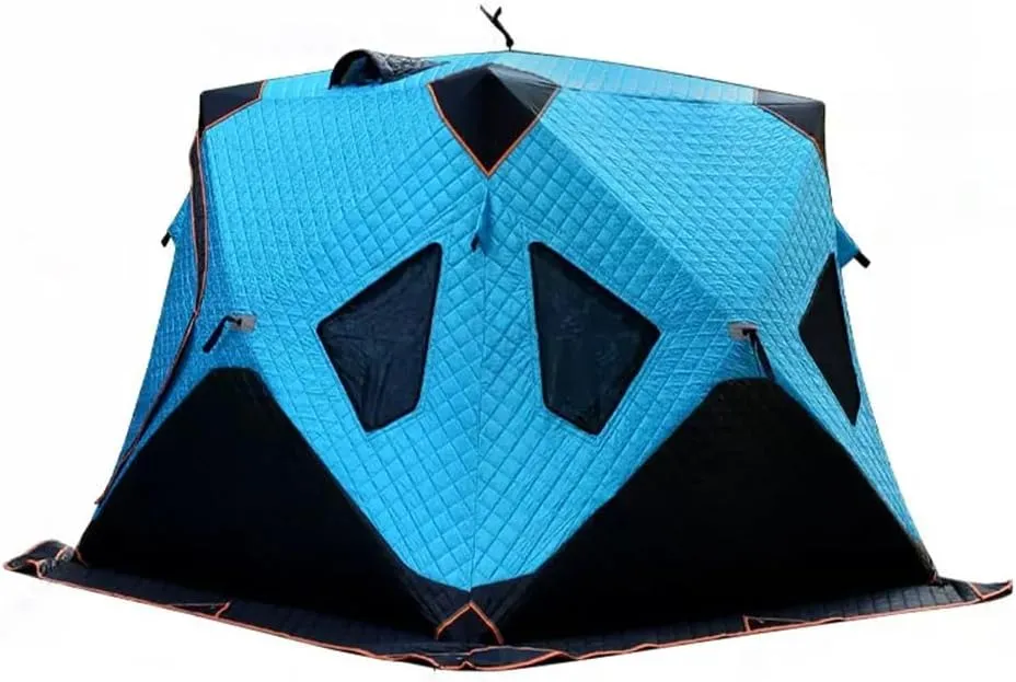 ASSYA Camping Equipment Winter Fishing Tent Ice Fishing Shelter Heat Reflective Fabric Three-Layer Quilted Insulation Effect is Good