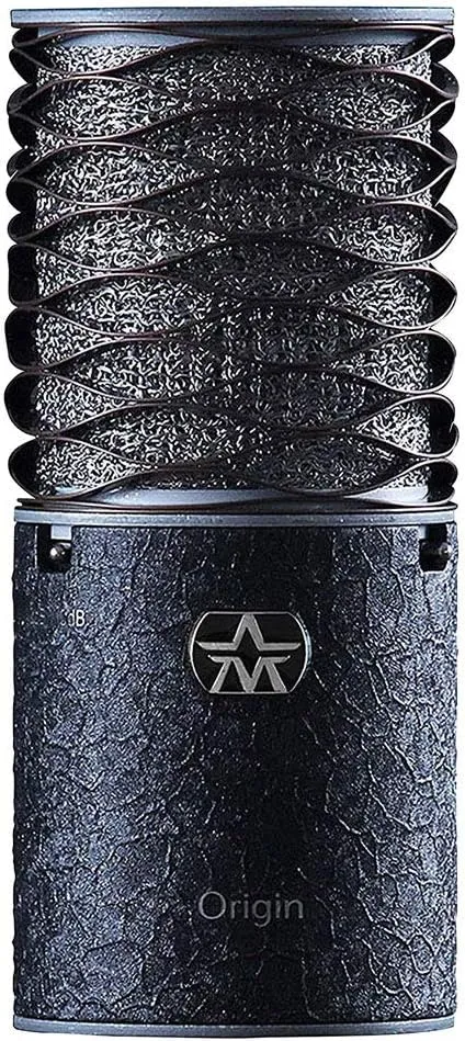 Aston Microphones Origin Black Bundle Production Kit Pairing a Rock'n'Roll Black Version of Aston's Legendary Origin Microphone with The Swiftshield Pop Filter and Shock Mount Set