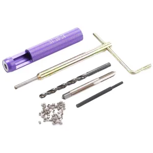 AUNMAS 50Pcs Stainless Steel Coiled, 10 24 Helicoil Kit Wire Helical Screw Thread Inserts Kit Imperial 10 24Unc X 1.5D