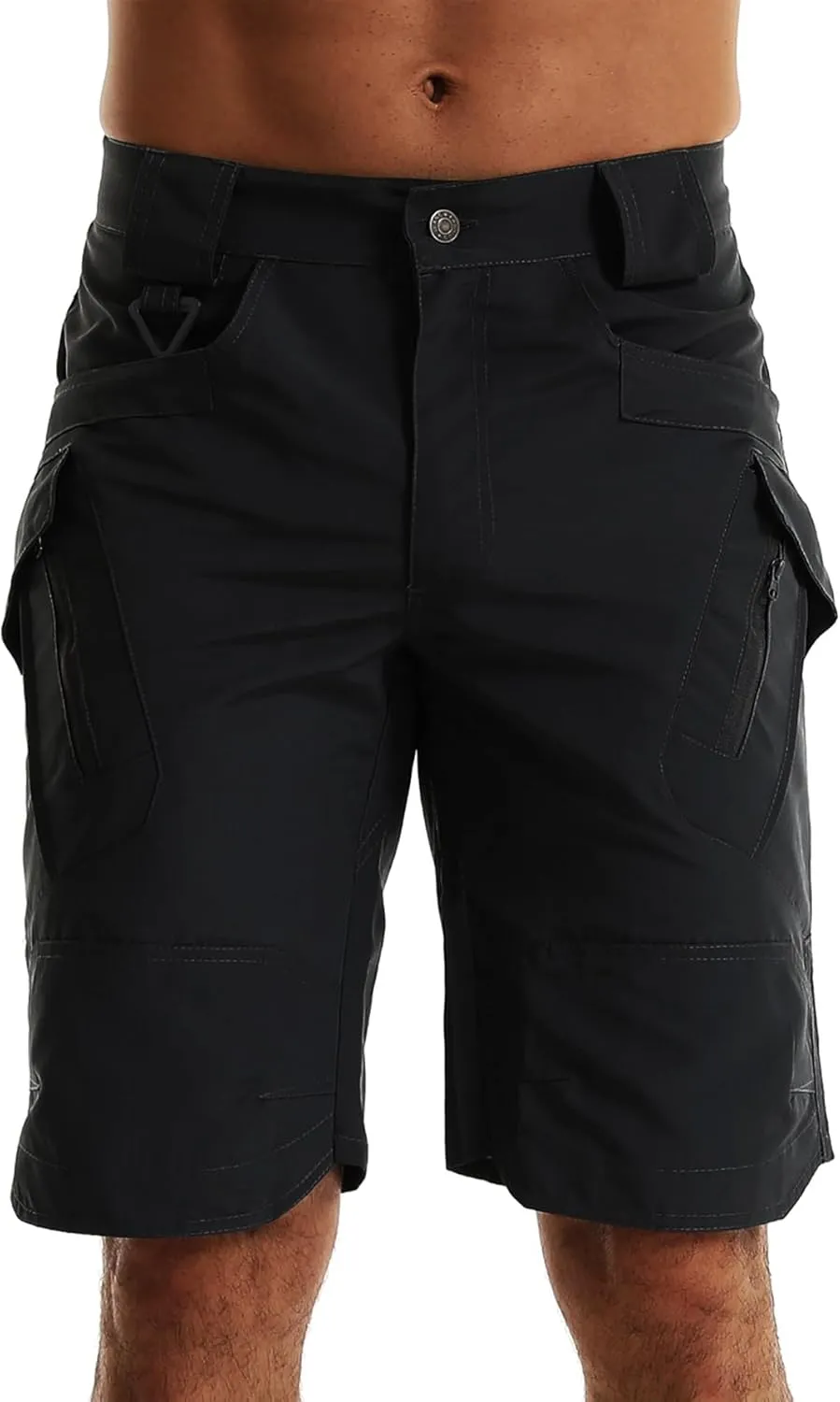 AUTIWITUA Men's Hiking Shorts Waterproof Tactical Cargo Short Pants Quick Dry Work Shorts with Multi Pockets(No Belt)
