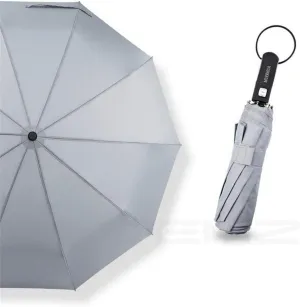 Auto Open/Close Travel Umbrella, Windproof Waterproof Umbrellas with Coating, Folding Reinforced Canopy Frame Umbrella, Protects Against UV Rain Wind Sun, Slip-Proof Handle for Easy Carry
