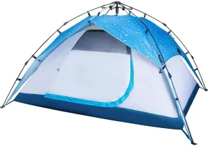 Automatic Hydraulic Opening Tent, Rainproof and Sunproof Tent for 3-4 Persons, Family Camping Tent for Outdoor Camping-210 * 200 * 140Cmamouflage