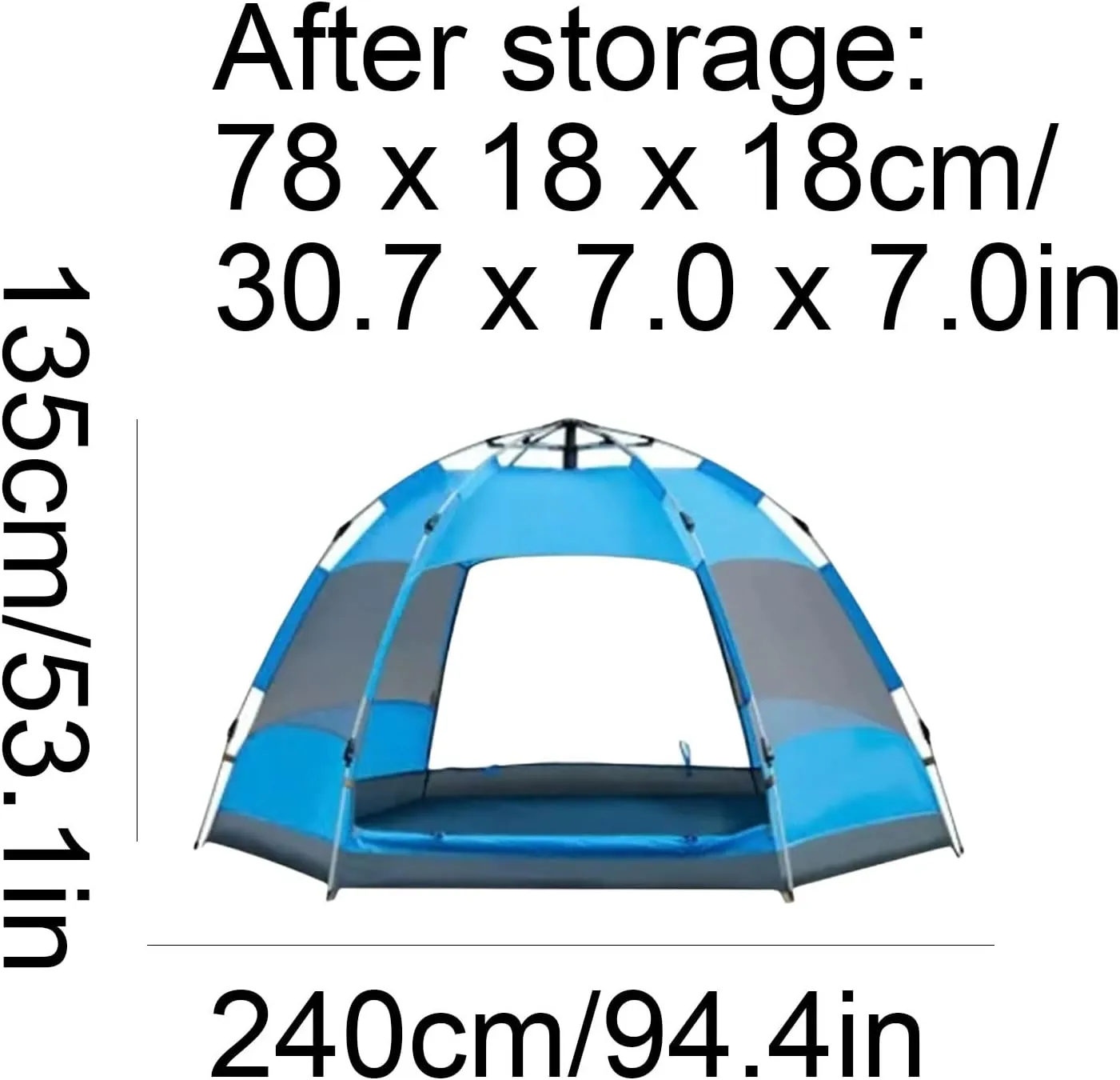 Automatic Tent Outdoor 3-5 Person Family Camping Tent Multifunctional Outdoor Tent Large Space Tent Easy to Install Tent