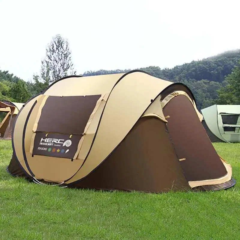 Automatic Windproof Pop Up Camping Tent, Ultralight Beach Tent, Fast Opening, Large Gazebo, 3-4 Person,New Arrival