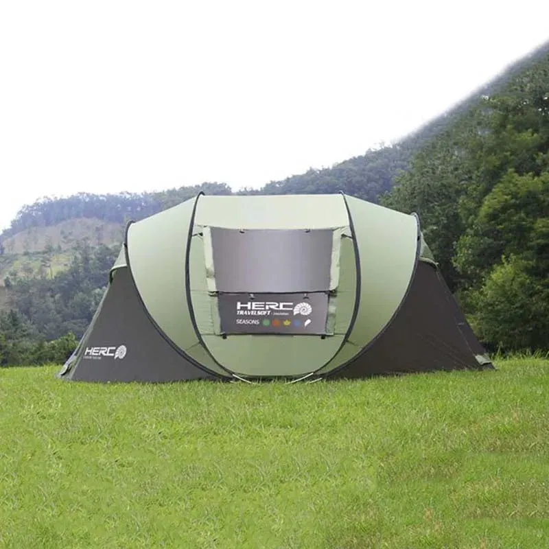 Automatic Windproof Pop Up Camping Tent, Ultralight Beach Tent, Fast Opening, Large Gazebo, 3-4 Person,New Arrival