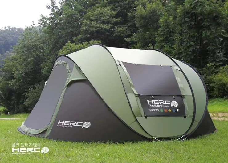 Automatic Windproof Pop Up Camping Tent, Ultralight Beach Tent, Fast Opening, Large Gazebo, 3-4 Person,New Arrival