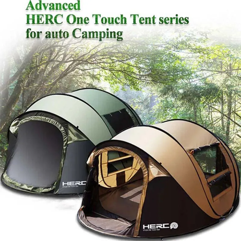 Automatic Windproof Pop Up Camping Tent, Ultralight Beach Tent, Fast Opening, Large Gazebo, 3-4 Person,New Arrival