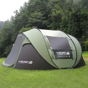 Automatic Windproof Pop Up Camping Tent, Ultralight Beach Tent, Fast Opening, Large Gazebo, 3-4 Person,New Arrival