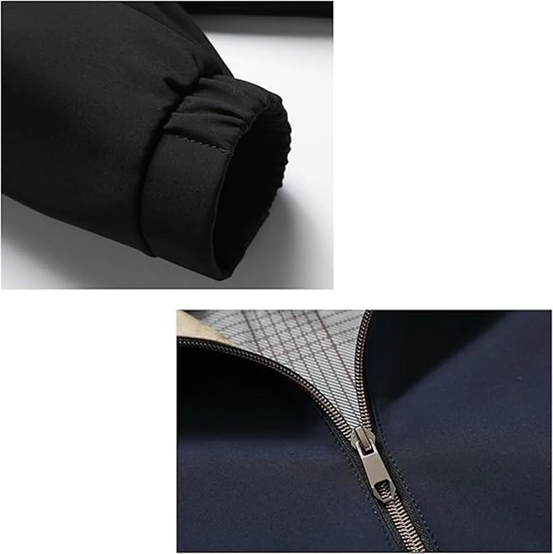 Aviation Men's Standing Collar Zipper Casual Jacket, Aviationp Men's Lightweight Zip Up Jacket Blazer With Pocket