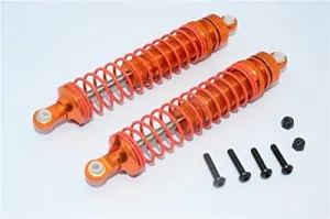 Axial RR10 Bomber Upgrade Parts Aluminum Front/Rear Adjustable Spring Damper (105mm) - 1Pr Set Orange