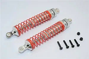 Axial RR10 Bomber Upgrade Parts Aluminum Front/Rear Adjustable Spring Damper (105mm) - 1Pr Set Silver