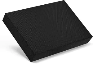Balance Pad for Exercise 20x16x2.5 Inch,Non-Slip Foam Mat for Fitness,Yoga, Foam Balance Board Physical Therapy,Foam Pads & Knee Pad for floor (Black)