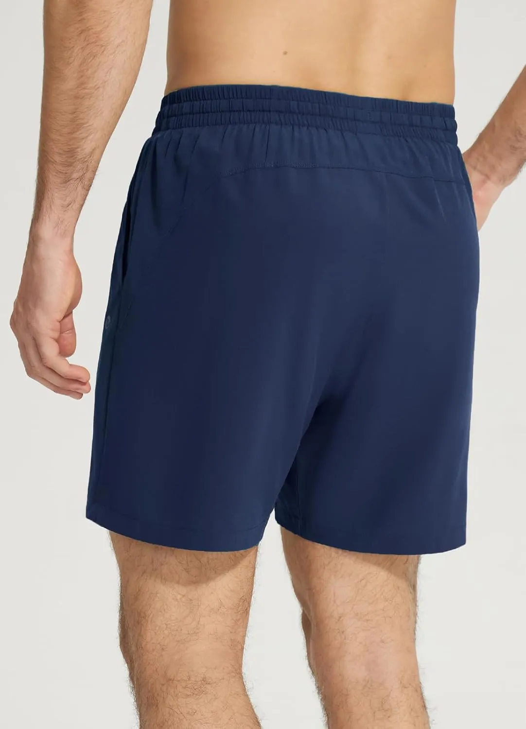 baleaf Men's 5" Running Shorts with Liner 2 in 1 Workout Shorts with Zipper Pocket Quick Dry Athletic Gym Sports